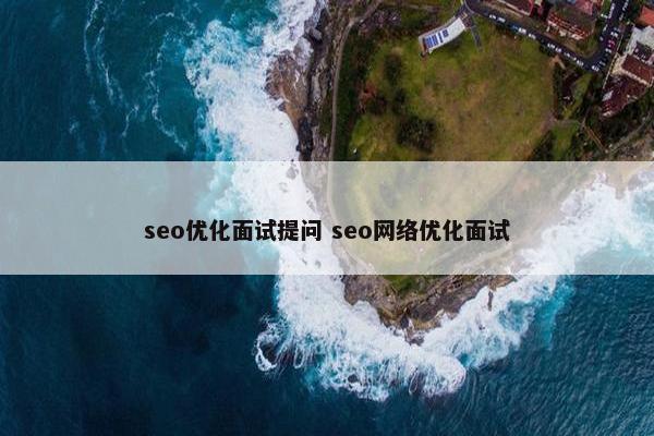 seo优化面试提问 seo网络优化面试