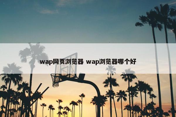 wap网页浏览器 wap浏览器哪个好