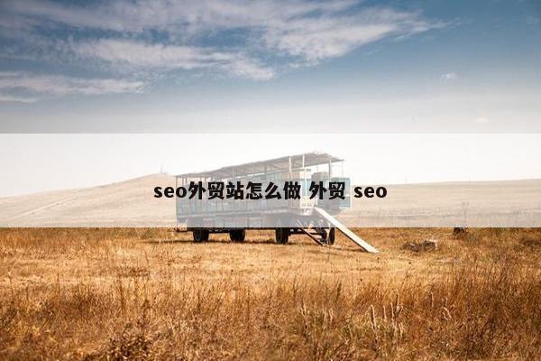 seo外贸站怎么做 外贸 seo