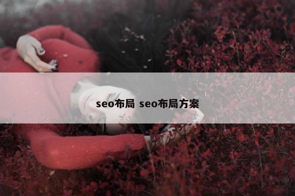 seo布局 seo布局方案