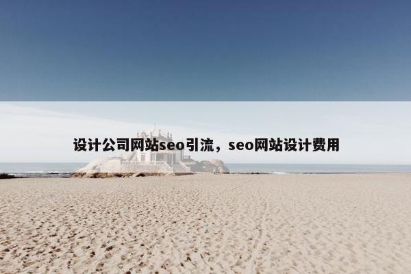 设计公司网站seo引流，seo网站设计费用