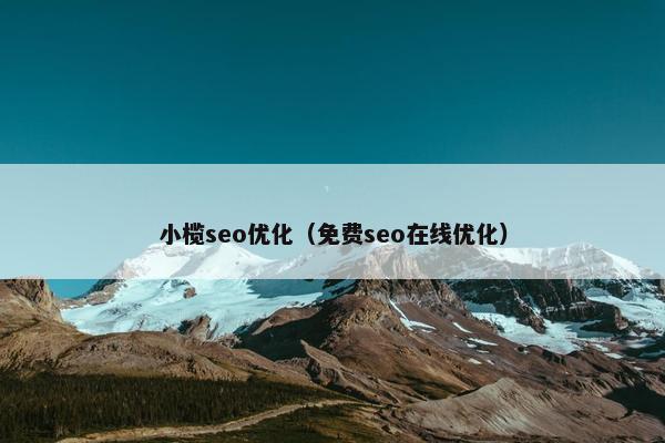 小榄seo优化（面菲seo在线优化）