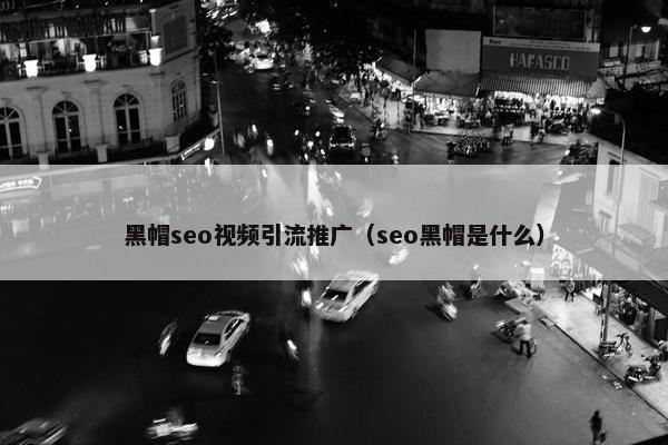 黑帽seo视屏引流推广（seo黑帽是什么）