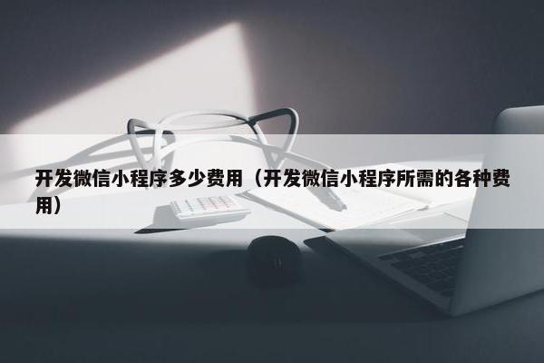 开发微信小程序多少费用（开发微信小程序所需的各种费用）