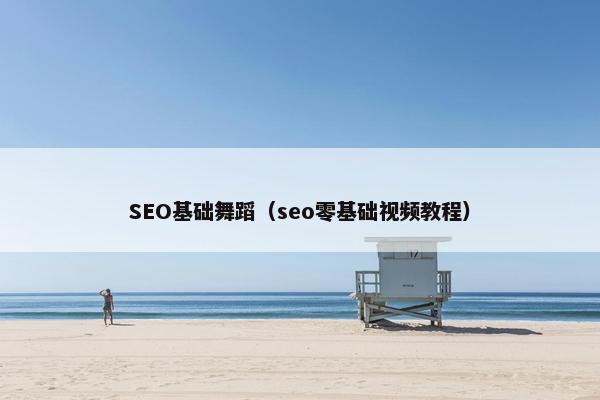 SEO基础舞蹈（seo零基础视屏教程）