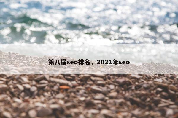 第八届seo排名，2021年seo