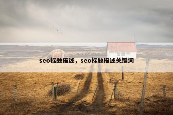 seo标题描述，seo标题描述关键词