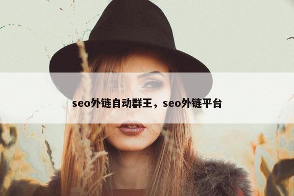 seo外链自动群王，seo外链平台