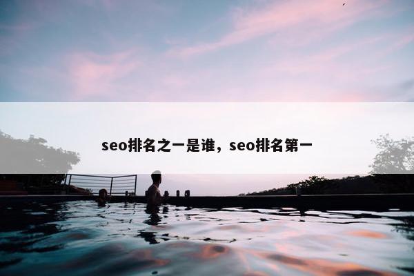 seo排名之一是谁，seo排名第一