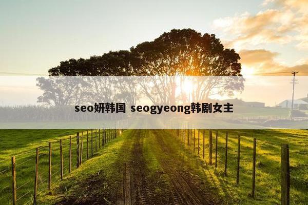 seo妍韩国 seogyeong韩剧女主