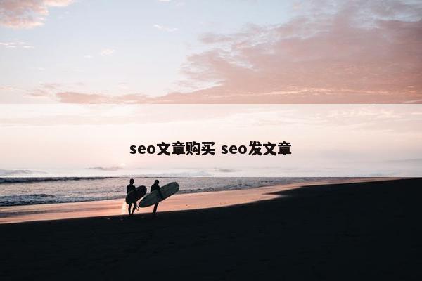 seo文章购买 seo发文章