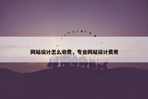 网站设计怎么收费，专业网站设计费用