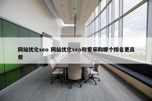 网站优化seo 网站优化seo和爱采购哪个排名更高些