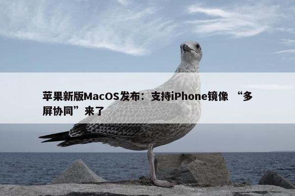 苹果新版MacOS发布：支持iPhone镜像 “多屏协同”来了