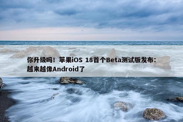 你升级吗！苹果iOS 18首个Beta测试版发布：越来越像Android了