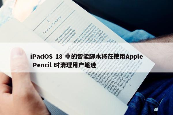 iPadOS 18 中的智能脚本将在使用Apple Pencil 时清理用户笔迹