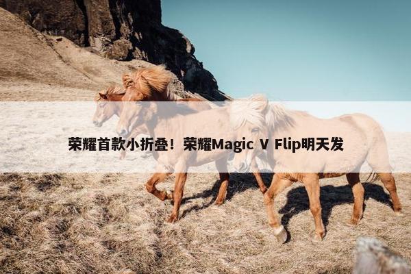 荣耀首款小折叠！荣耀Magic V Flip明天发