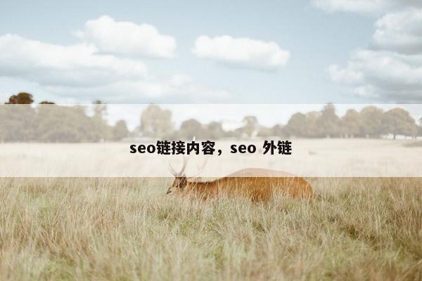 seo链接内容，seo 外链