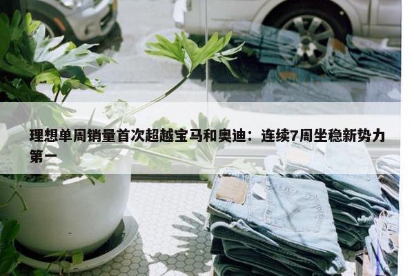 理想单周销量首次超越宝马和奥迪：连续7周坐稳新势力第一