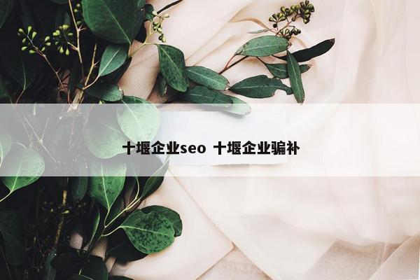 十堰企业seo 十堰企业骗补