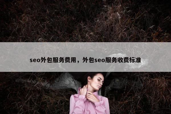 seo外包服务费用，外包seo服务收费标准