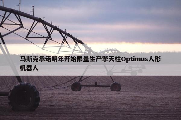 马斯克承诺明年开始限量生产擎天柱Optimus人形机器人