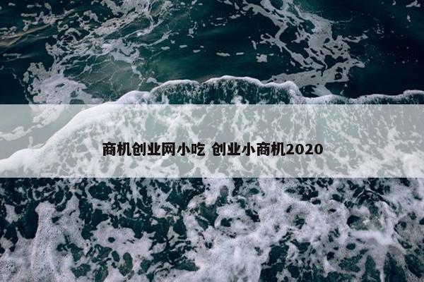 商机创业网小吃 创业小商机2020