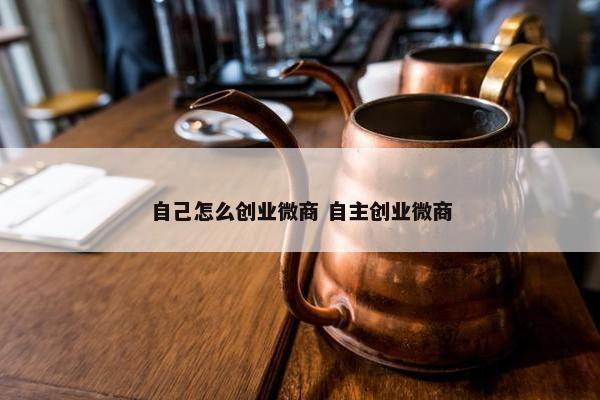 自己怎么创业微商 自主创业微商