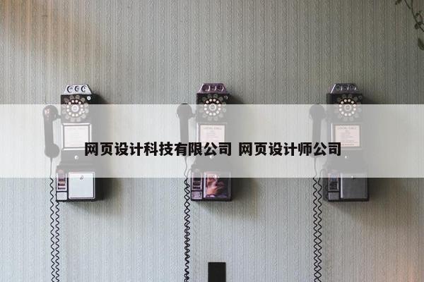 网页设计科技有限公司 网页设计师公司