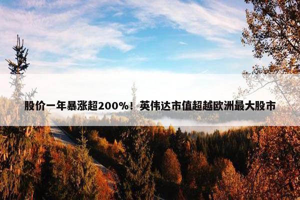 股价一年暴涨超200%！英伟达市值超越欧洲最大股市