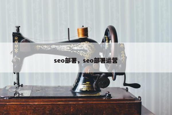 seo部署，seo部署运营