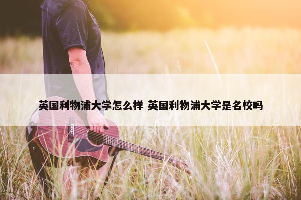 英国利物浦大学怎么样 英国利物浦大学是名校吗