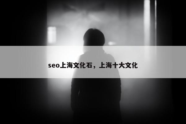 seo上海文化石，上海十大文化