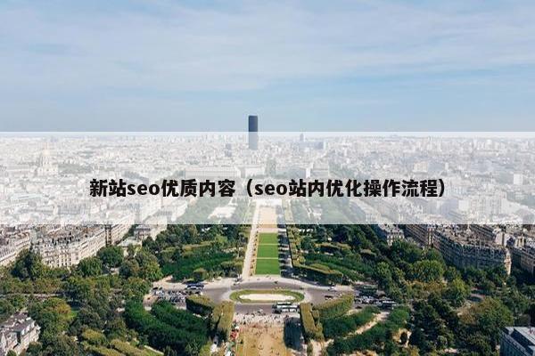 新站seo优质内容（seo站内优化操作流程）