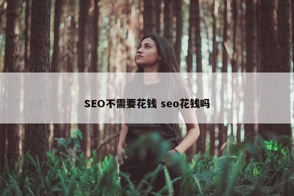 SEO不需要花钱 seo花钱吗