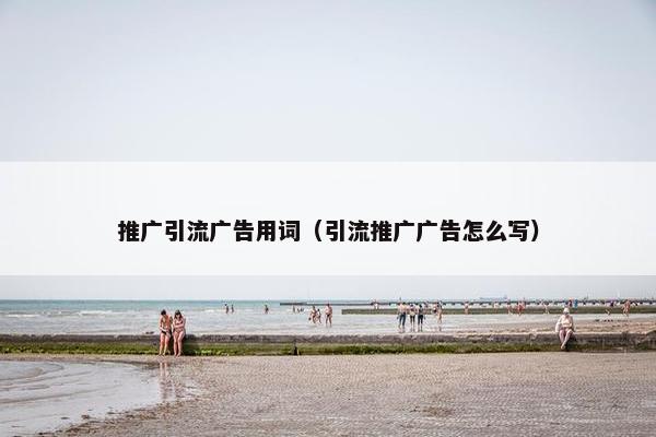 推广引流广告用词（引流推广广告怎么写）