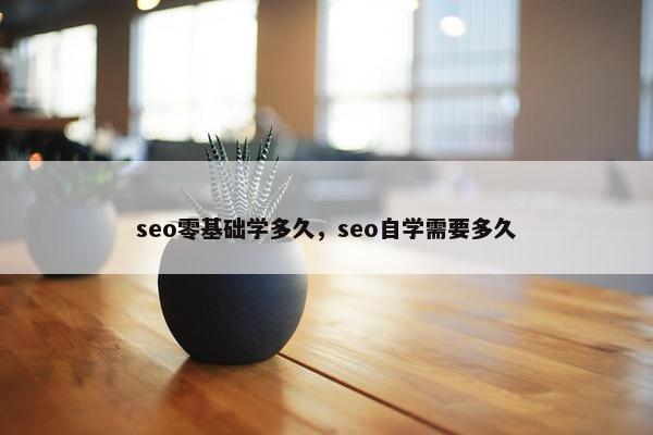 seo零基础学多久，seo自学需要多久