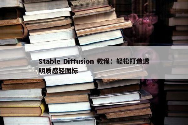 Stable Diffusion 教程：轻松打造透明质感轻图标