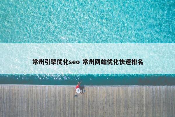 常州引擎优化seo 常州网站优化快速排名