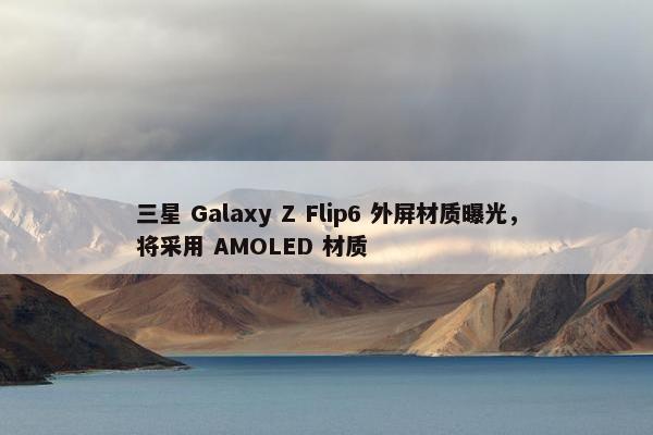 三星 Galaxy Z Flip6 外屏材质曝光，将采用 AMOLED 材质