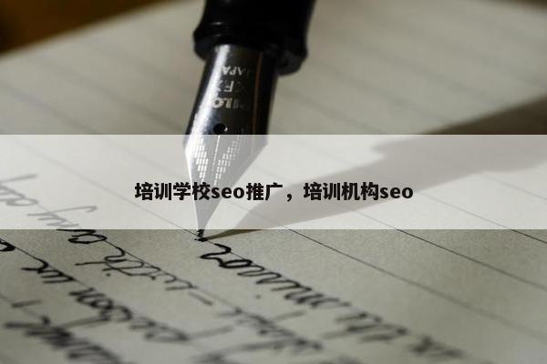 培训学校seo推广，培训机构seo