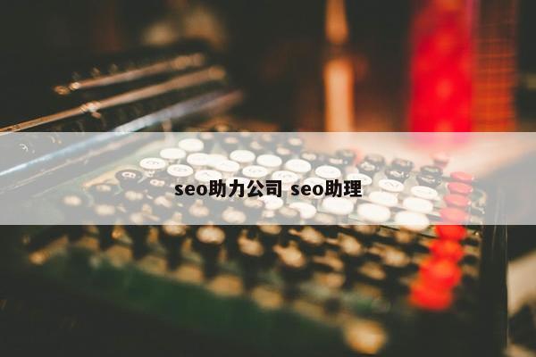 seo助力公司 seo助理