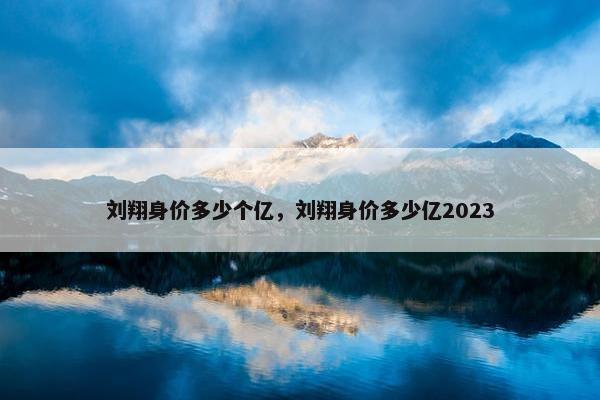 刘翔身价多少个亿，刘翔身价多少亿2023