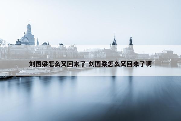 刘国梁怎么又回来了 刘国梁怎么又回来了啊