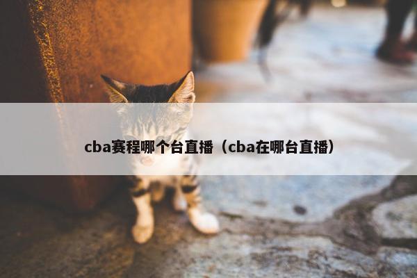 cba赛程哪个台直播（cba在哪台直播）