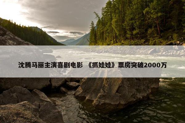 沈腾马丽主演喜剧电影 《抓娃娃》票房突破2000万