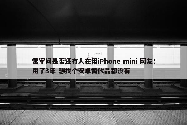 雷军问是否还有人在用iPhone mini 网友：用了3年 想找个安卓替代品都没有