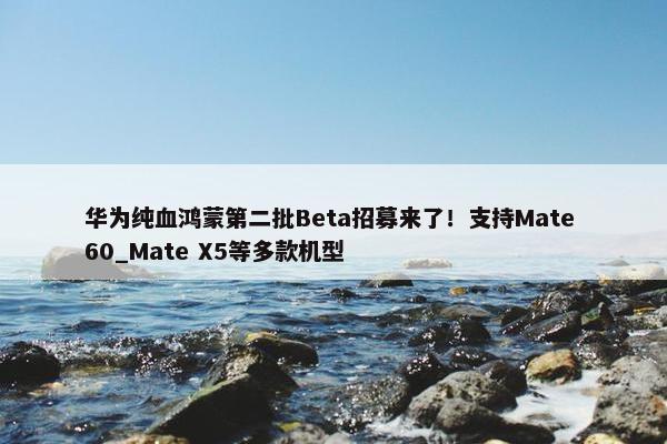 华为纯血鸿蒙第二批Beta招募来了！支持Mate 60_Mate X5等多款机型