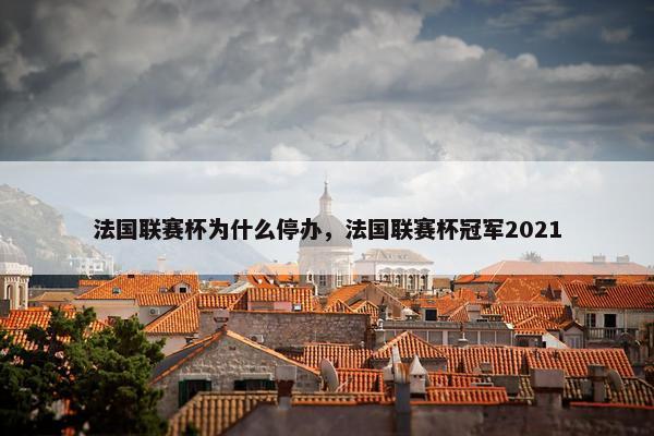 法国联赛杯为什么停办，法国联赛杯冠军2021