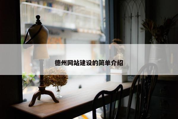 德州网站建设的简单介绍